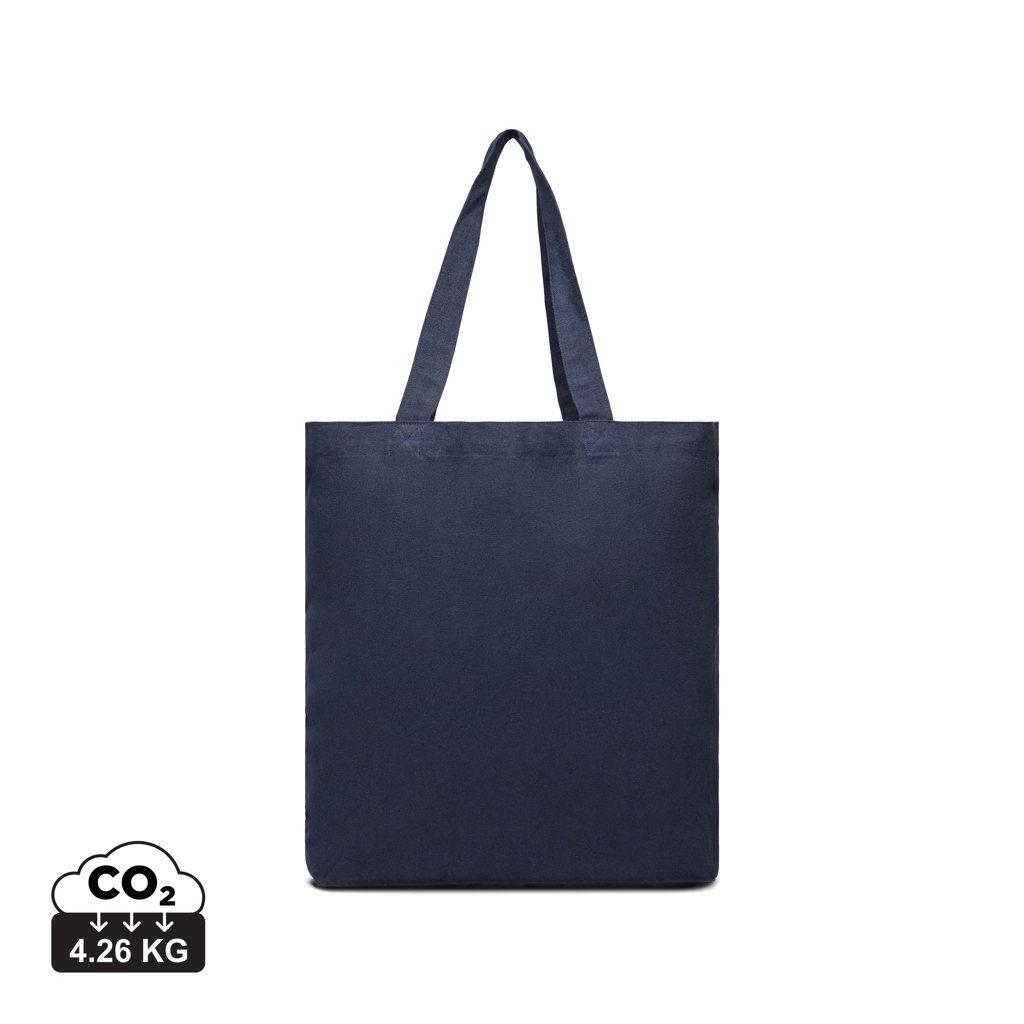 Sac en toile recyclée 400g à personnaliser Hilo VINGA Bleu marine